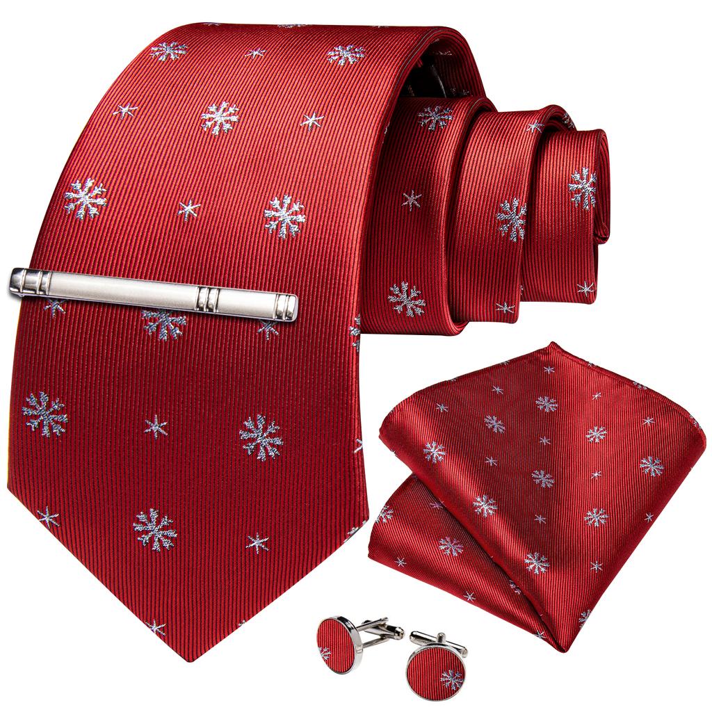 Men's Tie Silk Paisley Classic Wedding Necktie and Pocket Square Cufflinks Set