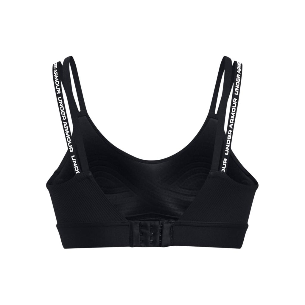Under Armour Ua Infinity 2.0 Логотип Принт U-образный спортивный бюстгальтер Женское нижнее белье Черный 1385433-001