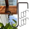 2Pcs Garden Hanging Brackets Fence Hooks for Bird Feeders Plant Pot Basket Light
