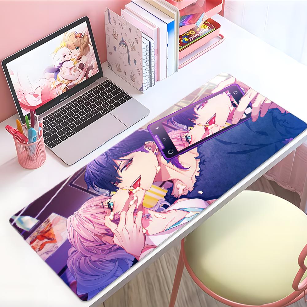 Sweet Romantic Anime Ccupid Parasite Mouse Pad Large Thick Desk Pad Stitched Edges Gaming Mouse Mat For Pc