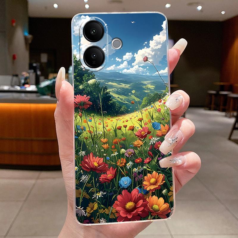 Чехол Для Vivo V60 Lite Эстетичный Роскошный Дракон Милый Крутой Мальчики Девочки Мягкий силикон Чехол для телефона Задняя крышка Прозрачный ТПУ Оболочка