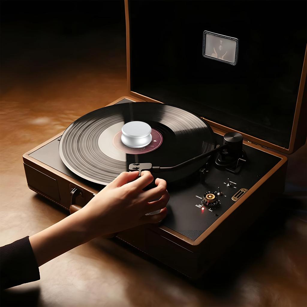 Preffair Audiophile Весовой стабилизатор 280 OZ алюминиевый держатель груза для проигрывателя с мягкой подкладкой для стабильной скорости винилового оптического диска LP стабилизатор G/9.9