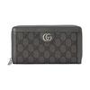 Канвасовый кошелек на молнии с логотипом Ophidia Double G для мужчин, серый 706844-UULBN-1244