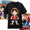 Хлопковая футболка оверсайз с принтом персонажей аниме One Piece для мужчин и женщин, удобная, в стиле Y2K, детская одежда, летняя футболка