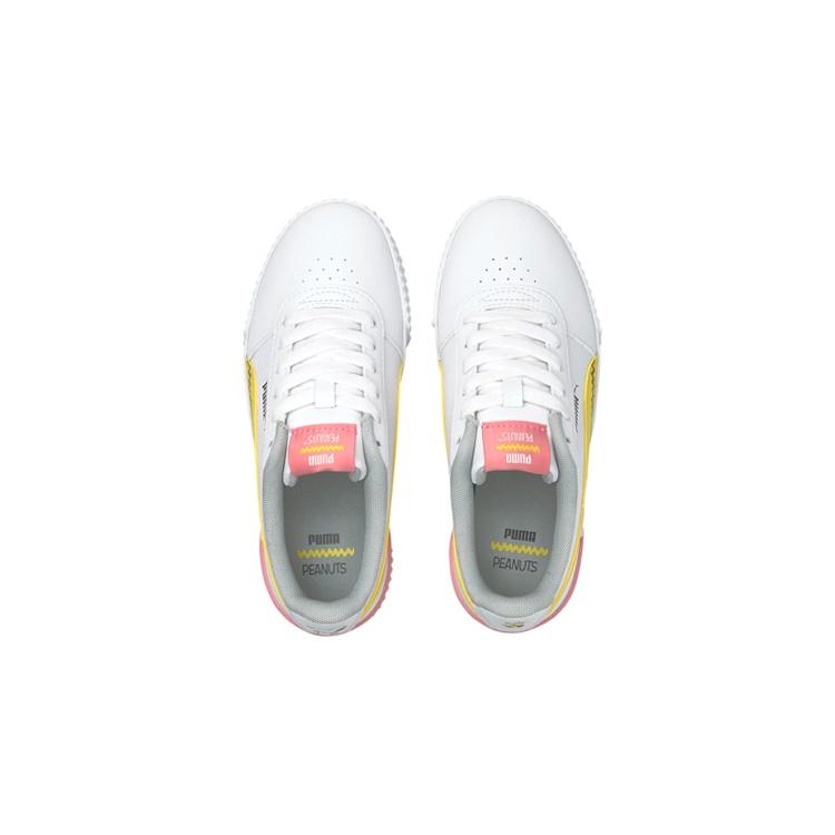 (GS) Детские кроссовки PUMA Carina x Peanuts 'Белый Желтый Розовый' 381877-01