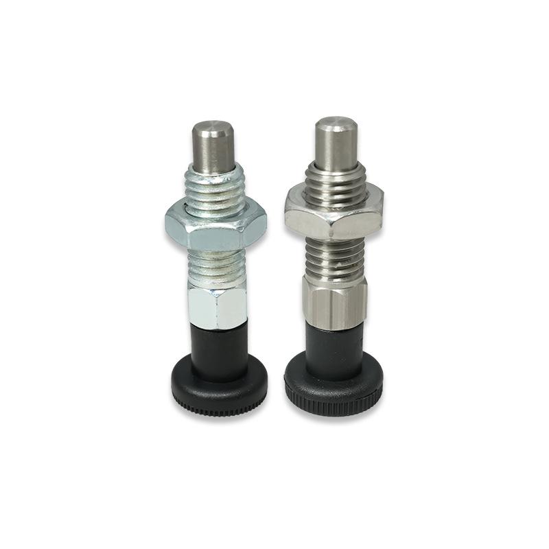 Stainless Steel Self-Locking Plunger with Coarse Thread and Pull Ring