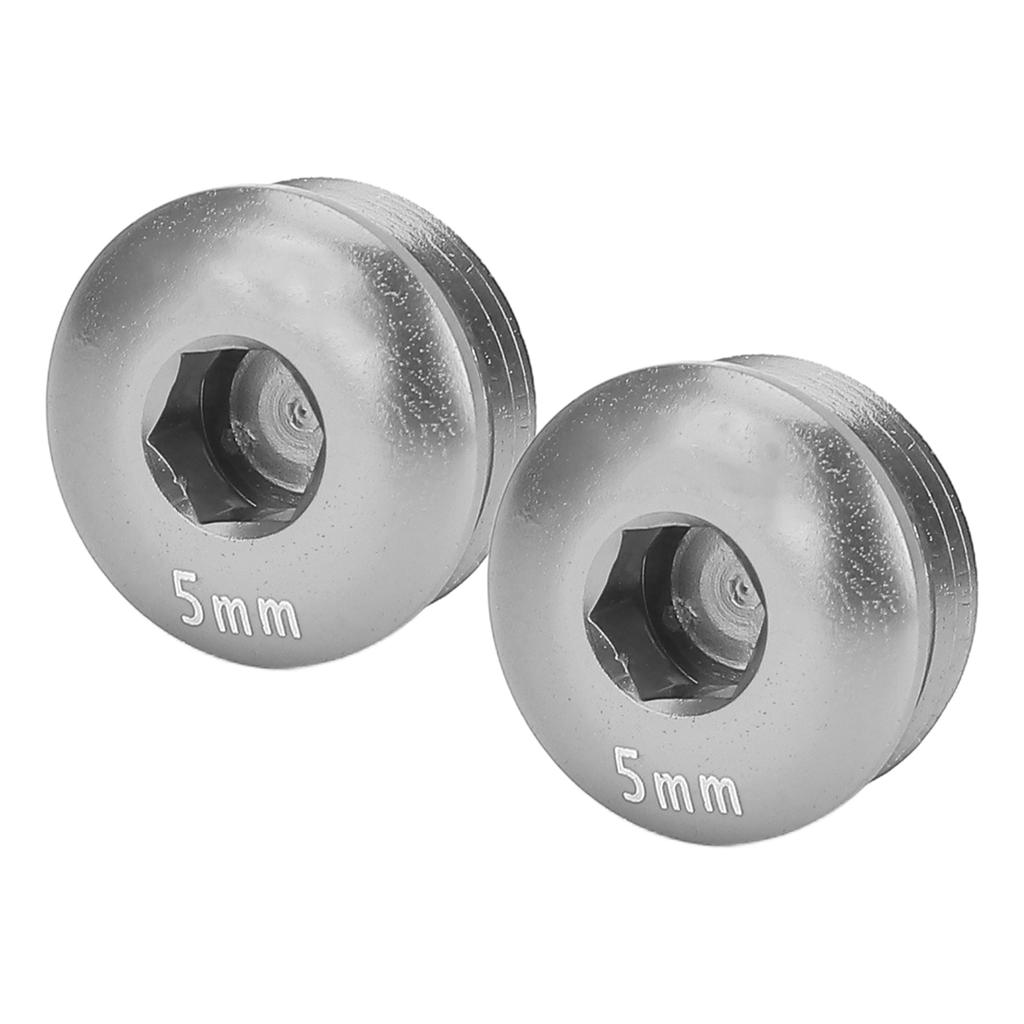 Крышка винта педали велосипеда Алюминиевый сплав Резьба M14 5 мм Крышка винта педали для горного велосипеда Цвет Ti