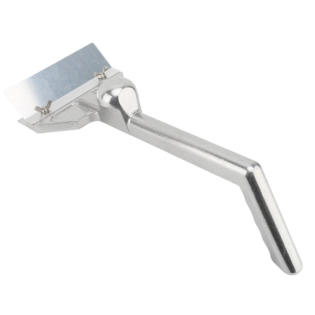 Commercial Griddle Scraper Flat Top Grill Scraper with Ergonomic Aluminum Handle for Outdoor Grill C