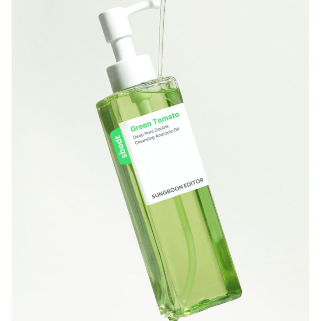 SUNGBOON EDITOR Green Tomato Deep Pore Double Cleansing Ampoule Oil Makeup Remover 200ml