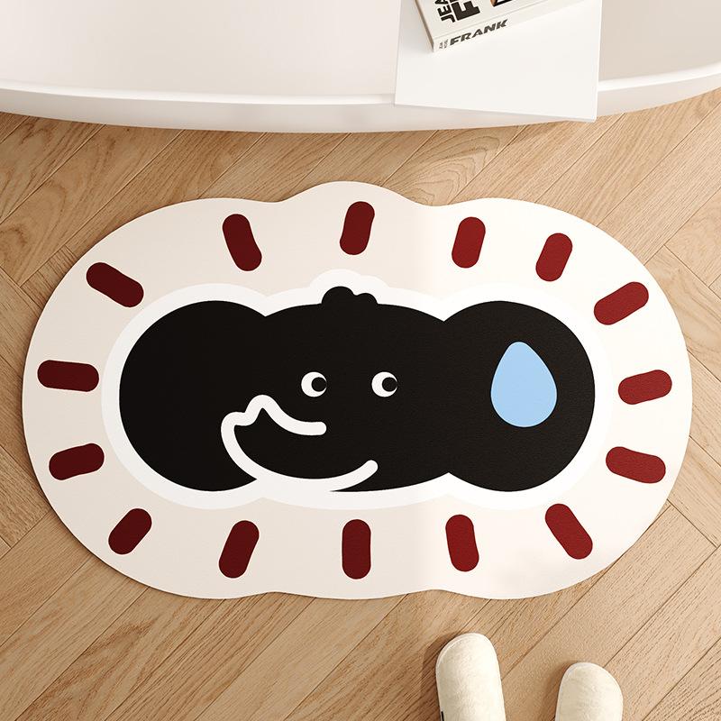 Moisture-wicking Foot Mat for Bath Area Door Non-slip Mat for Home Bathroom Door Durable Durable Useful Useful Safety