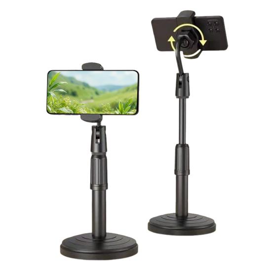 Mobile Phone Holder Universal Table Cell Phone Stand Retractable Adjustable Phone Mount for Live Broadcast Video