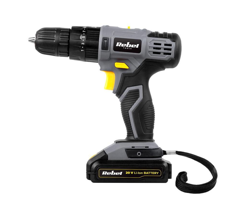 Rebel Tools Cordless Impact Drill and Drill Set