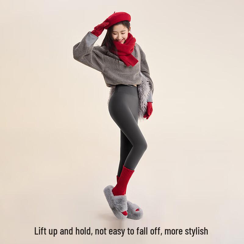 Xiaoye Hezi Women's Fleece Lined Shark Leggings
