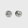 [Silver] Mirror Ball Earrings Js-25-010E