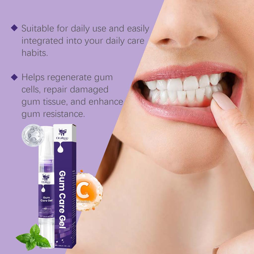 Oralhoe Фиолетовый гель для ухода за деснами Глубокая очистка Пятна Бережный уход за деснами Уход за зубами