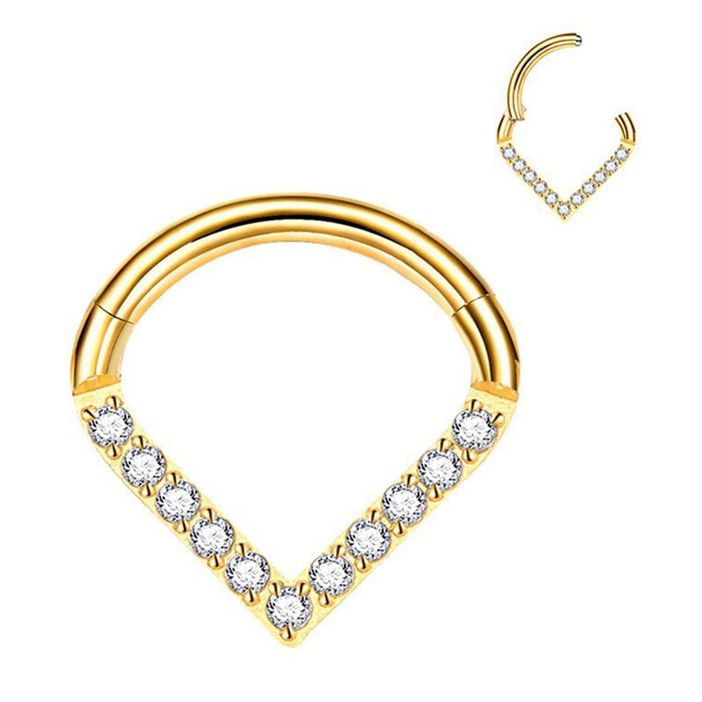 Elegant Hinged Segment Hoop Unique Nose Piercing Unisex Body Jewelry Nose Rings G23 Titanium Material Suitable for Nose