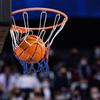 Basketball Rim, Wall Door Mounted Basketball Hoop, Heavy Duty Q235 Basketball Flex Rim Goal Replacement with Net, Standard 18" Indoor and Outdoor
