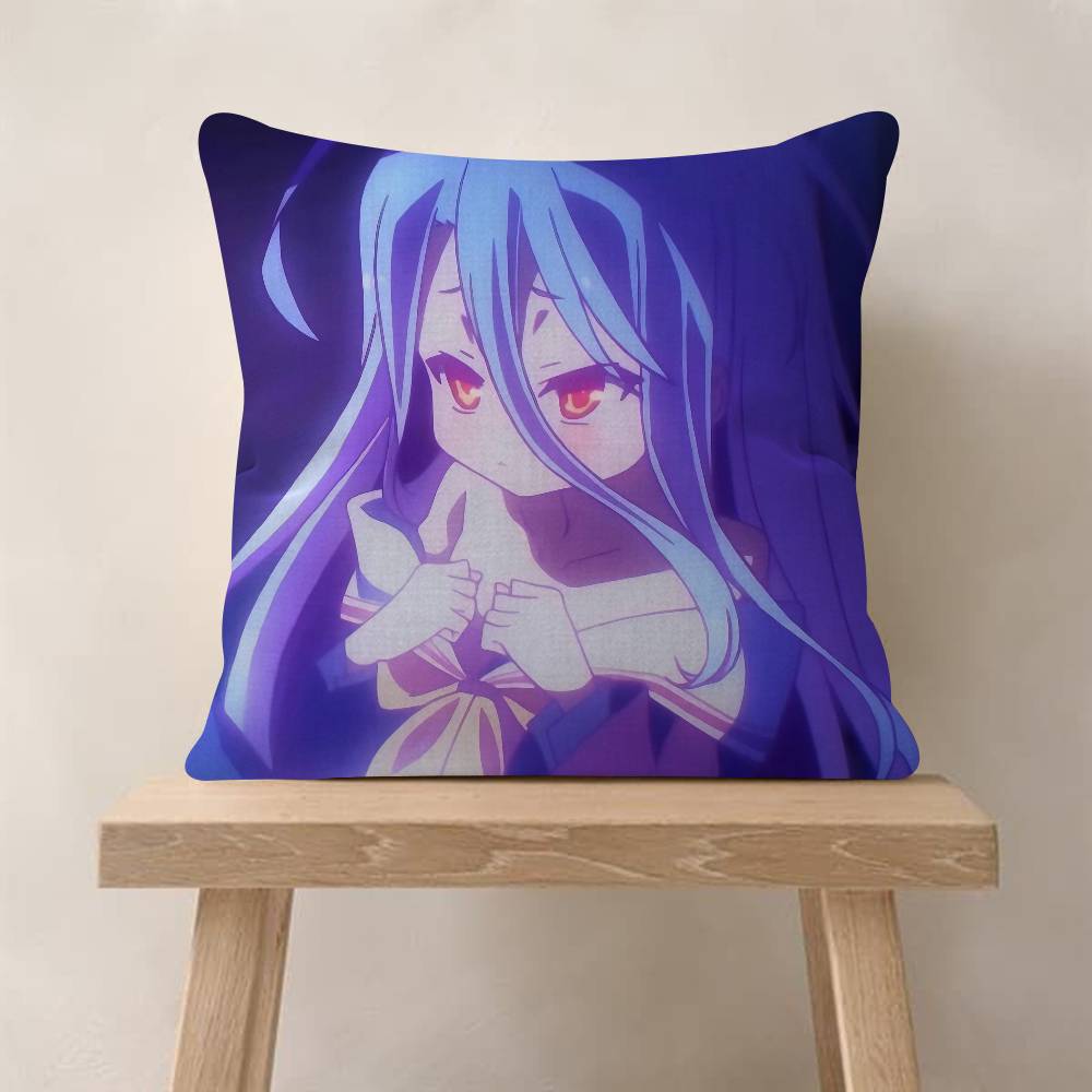 Аниме NO GAME NO LIFE Наволочка Подушка для дивана Декор для дома Подарок детям