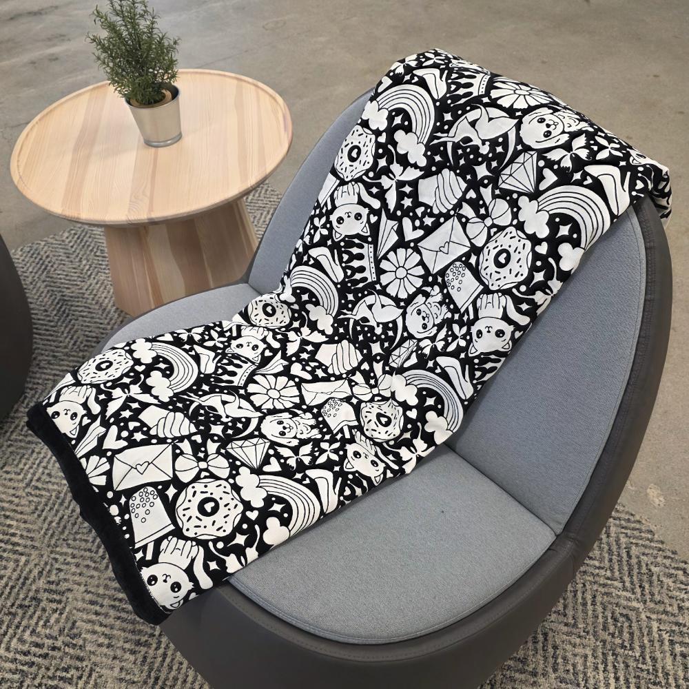 Раскрашиваемое DIY washable одеяло с 12 цветными маркерами, творческое искусство, индивидуально окрашенная ткань с цветами, одеяла для взрослых, для релаксации