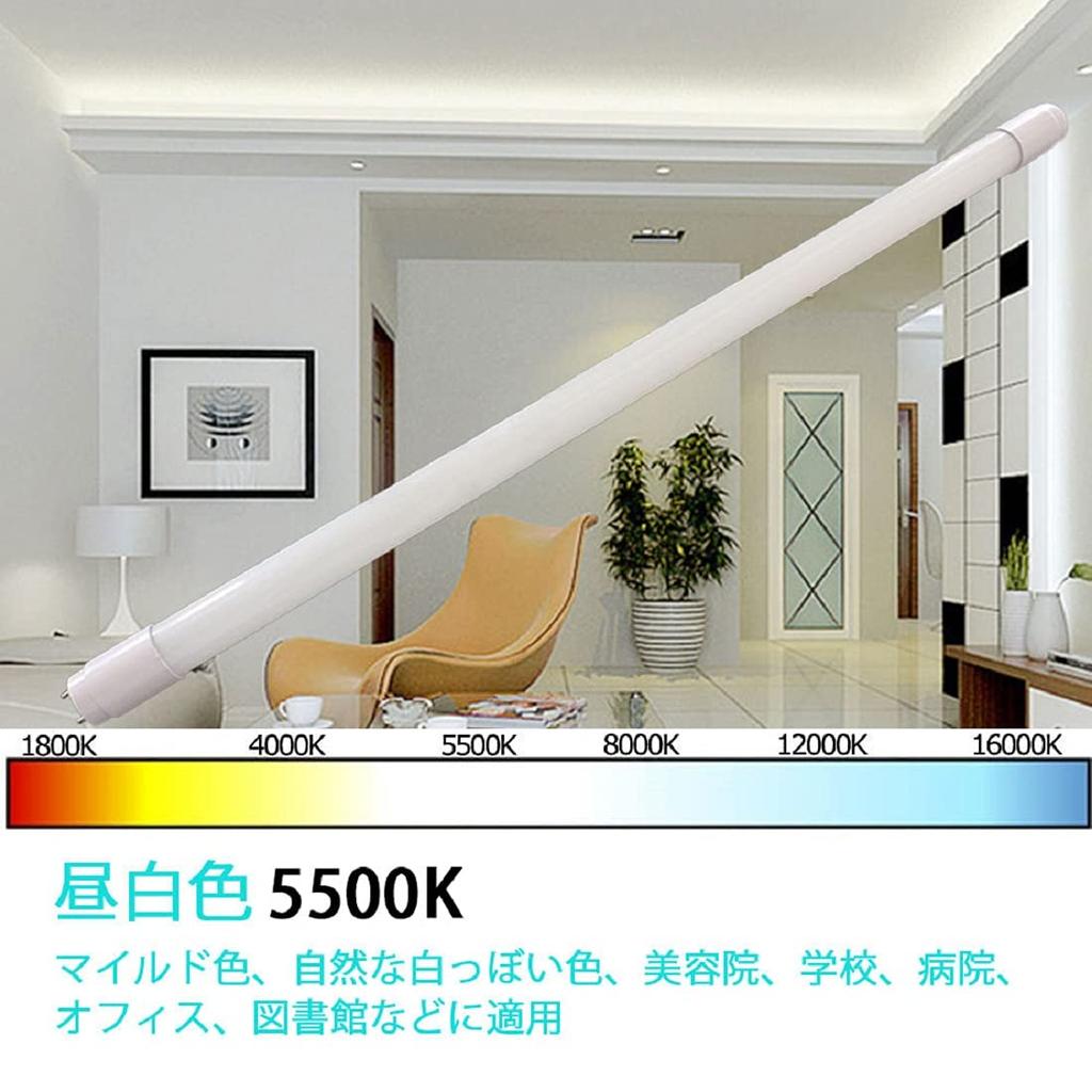 20W LED Fluorescent Light Bulb, 58cm, G13 Base, Glow Type, No Installation Required, Power Consumption: 9W, Ceiling Light, 20W Type, Lighting