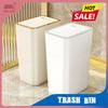 Мусорное ведро с крышкой большой вместимости полуавтоматическое мусорное ведро для туалета гостиной кухни спальни пресс пластиковое мусорное ведро домашняя принадлежность