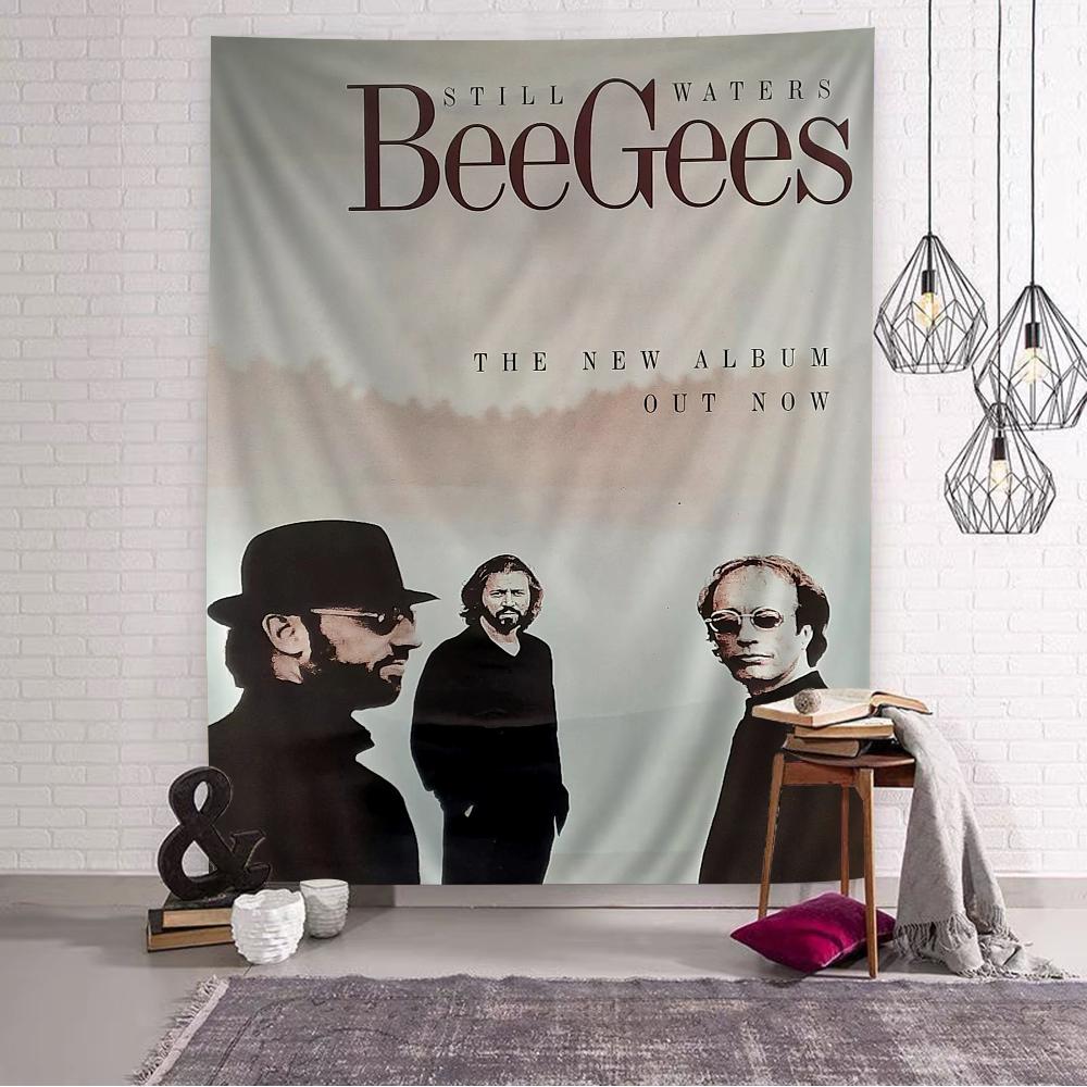 Bee Gees Band Hanging Bohemian Tapestry Hanging Tarot Hippie Wall Rugs Dorm Wall Hanging Home Decor