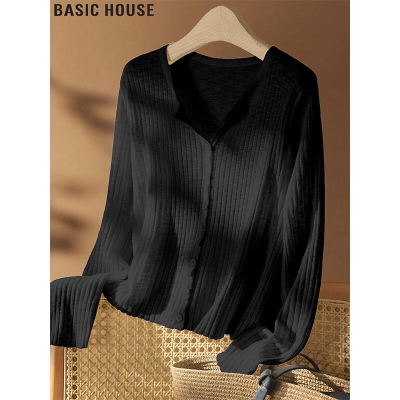 Basic House Women's Ice Silk Knit Sun Protection Cardigan