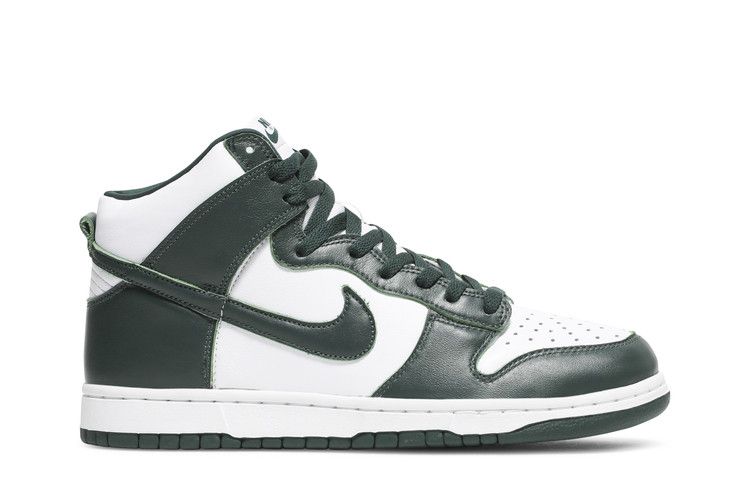 Men's Sneakers Nike Dunk High Spartan Green White/Spartan Green-Spartan Green