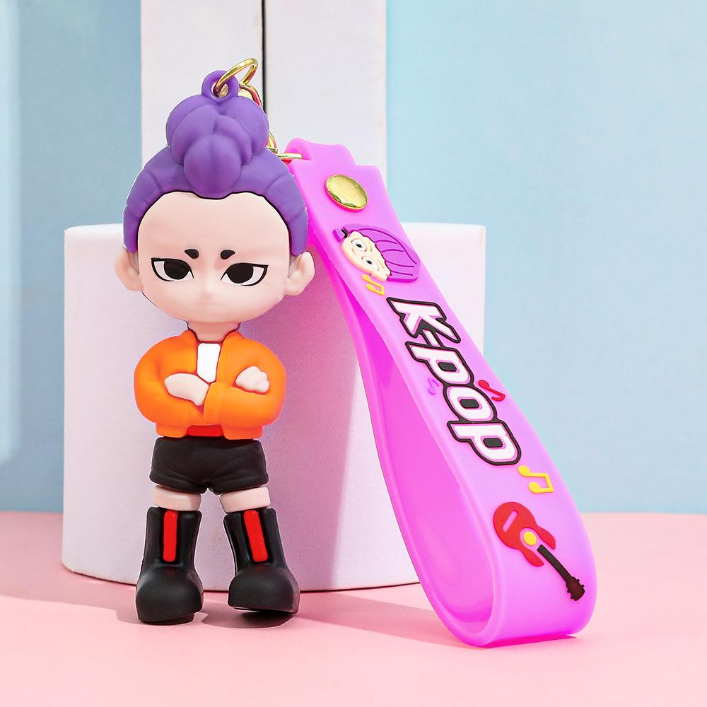 Аниме фильм Kpop Охотники на демонов Девушки Дерпи Брелоки Кукла Милый Тигр Экшн Модель Игрушка Коллекция Подарки