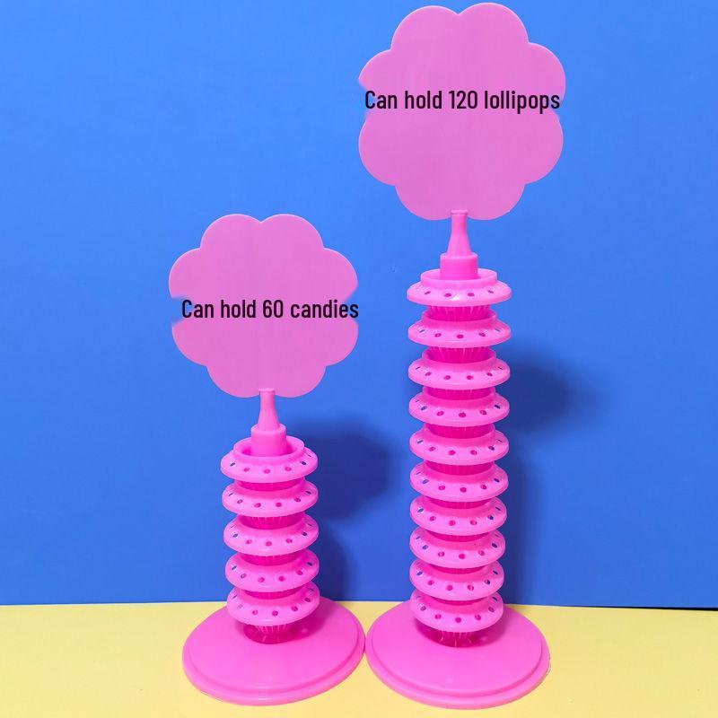 Стойка для леденцов из боярышника в карамели с вставками из сахарной ваты