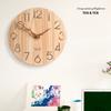 Modern Simple Wall Clock Living Room Wooden Wall Clock Fashionable and Silent Nordic Clock Wooden Needle Creative Wooden Clock Japanese Style