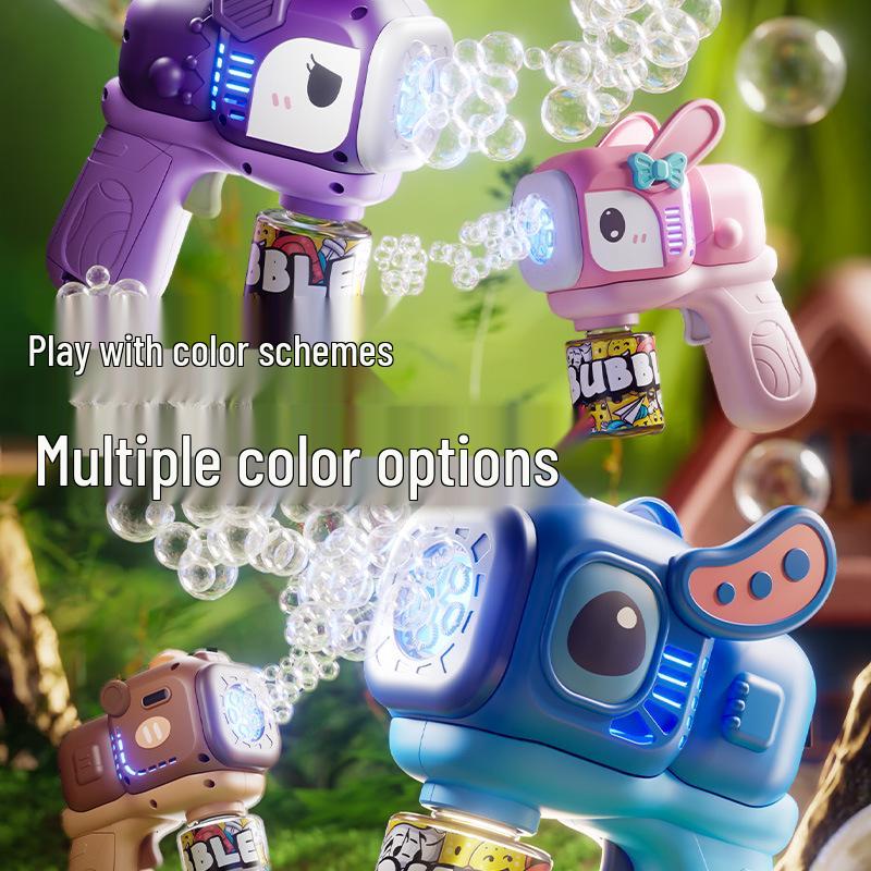 Kids' Multi-Hole Automatic Bubble Gun – Handheld Blower for Outdoor Fun
