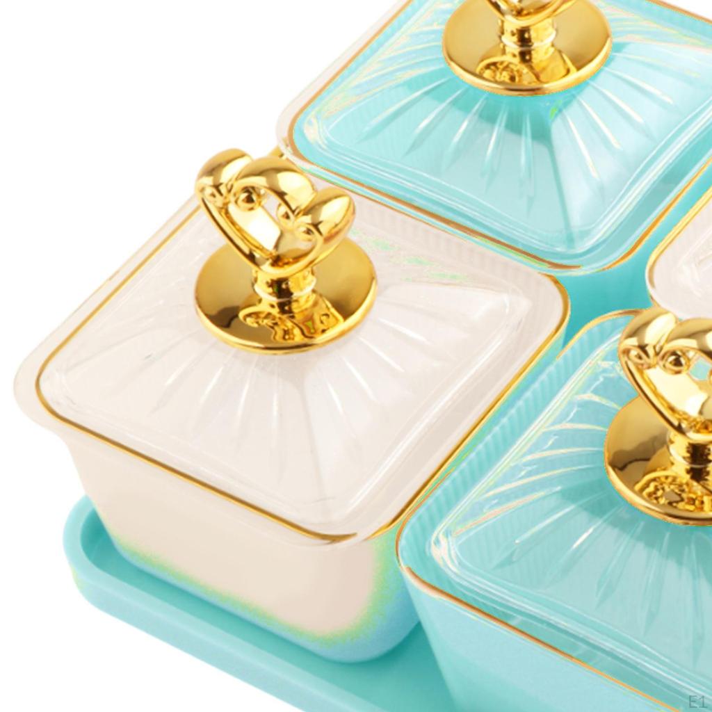 Тарелка для закусок, разделенная на порционные миски для закусок, свадебный декор, многоцелевой поднос для орехов и конфет