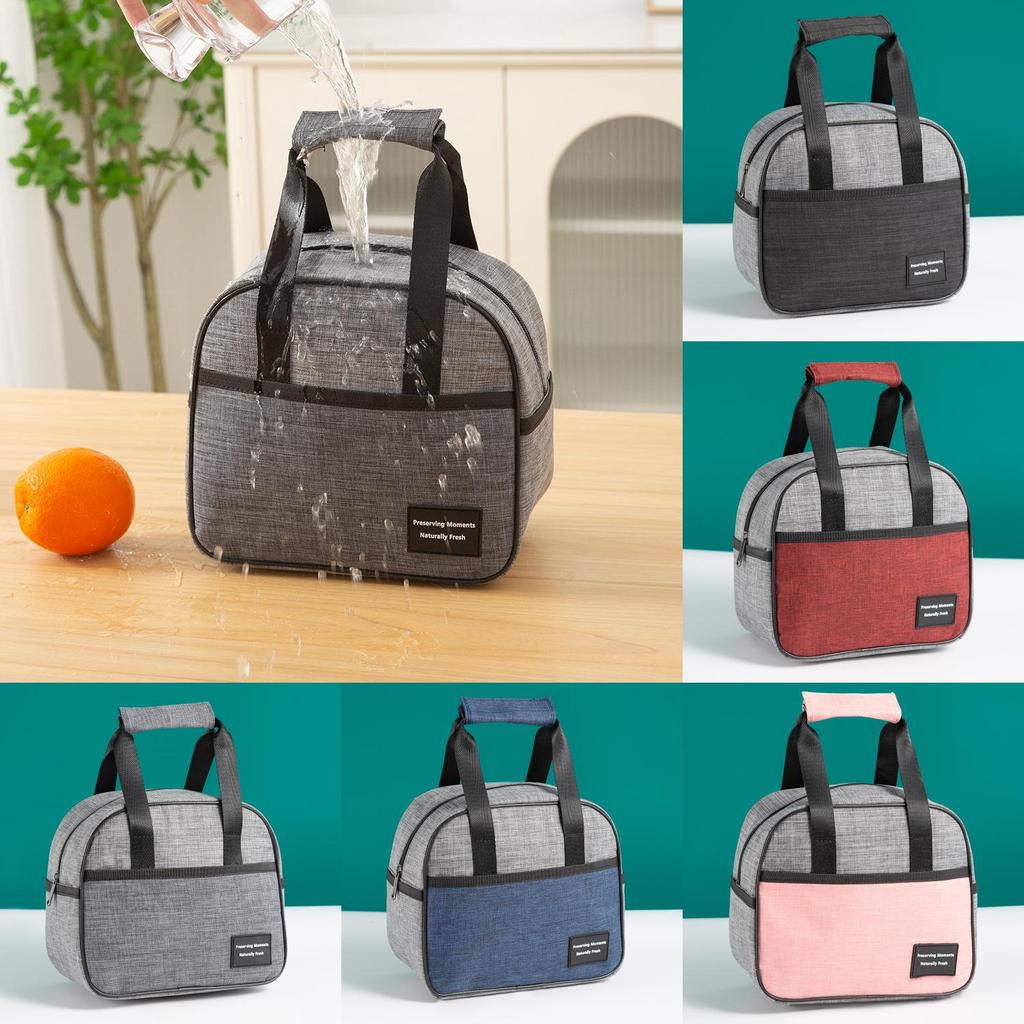 Food Ecofriendly Insulated Bag Tote With Aluminum Layer For Travel School And