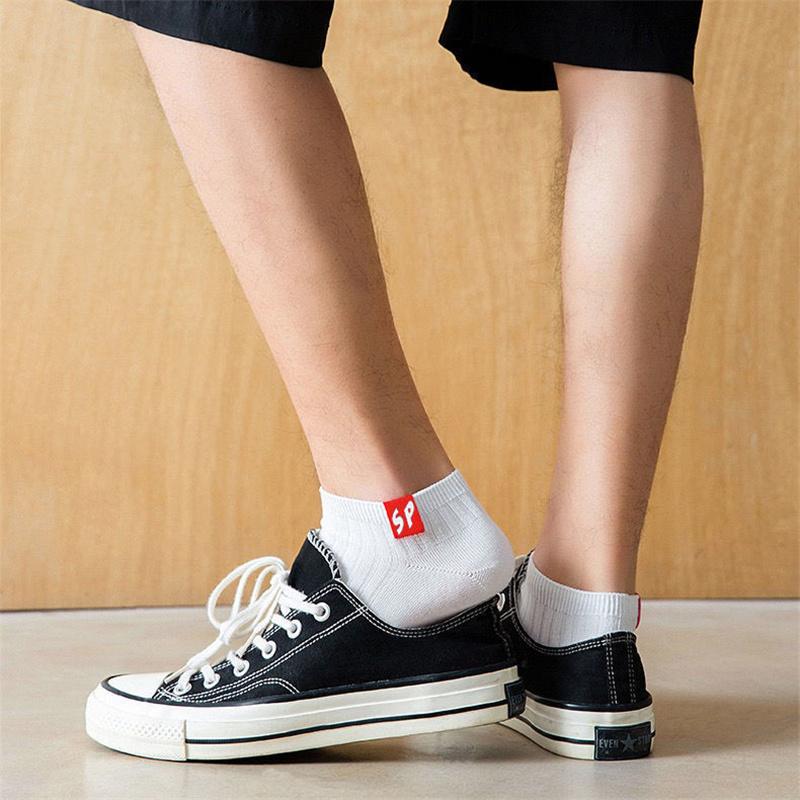 5 пар весенне-осенних дезодорирующих впитывающих дышащих удобных женских и мужских носков до щиколотки в деловом стиле для повседневных спортивных носков