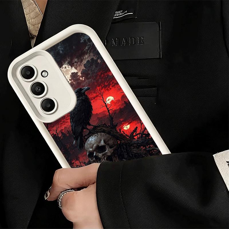 Phone Case for Samsung Galaxy S26 S25 Ultra S24 FE Gothic Vampire Scarlet Art Shell S23 Plus S22 + S21 S20 5G Soft Silicone Fund