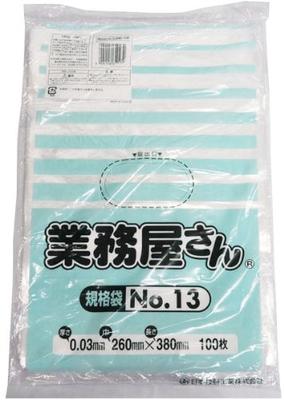 Nippon Giken Kogyo Shop Standard Bag 13 Прозрачный 26 x 38 см Толщина Гладкий Тип 100 штук Нет. 0,03мм ЛДК-13