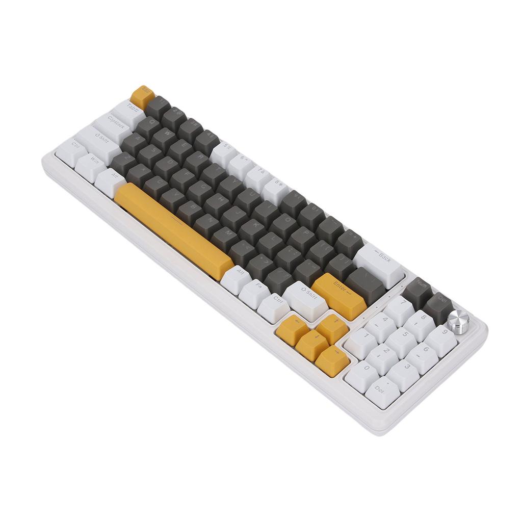 Механическая игровая клавиатура 78 клавиш с RGB-подсветкой, синие переключатели, проводная USB механическая клавиатура с