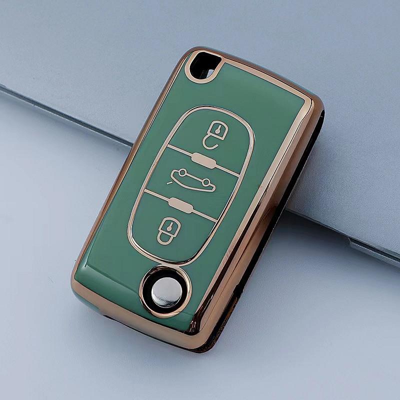 Новый чехол для дистанционного ключа из ТПУ для Peugeot 107 207 307 308 407 607 3008 5008 для Citroen Xsara Picasso C5 C6 C8 без ключа