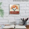 2D Flat, 1pc, Vintage Metal Aluminum Decorative Sign, Rise and Shine Mother Cluckers, Retro Wall Art, Home Decor for Farmhouse Decor, Kitchen, Porch