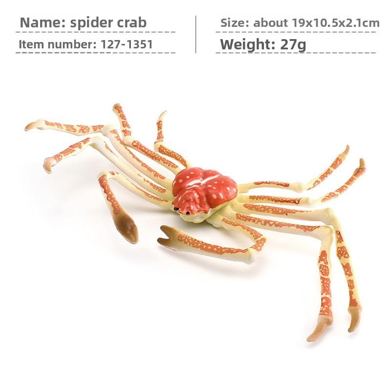 Sea Animal Pvc Statues Collection Featuring Spider Crab And Pufferfish For Home Decor