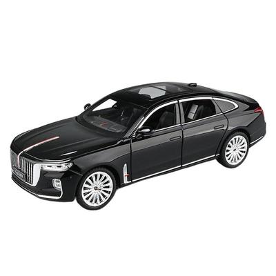 1/24 Hong Qi H9 Сплав Модель Роскошного Автомобиля Литая Игрушечная Техника Металлическая Модель Автомобиля Высокая Симуляция Звук Свет Коллекция Детские Подарки