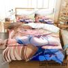 Kawaii Akai Haato Bedding Set Single Twin Double Queen King Cal King Size Bed Linen Set