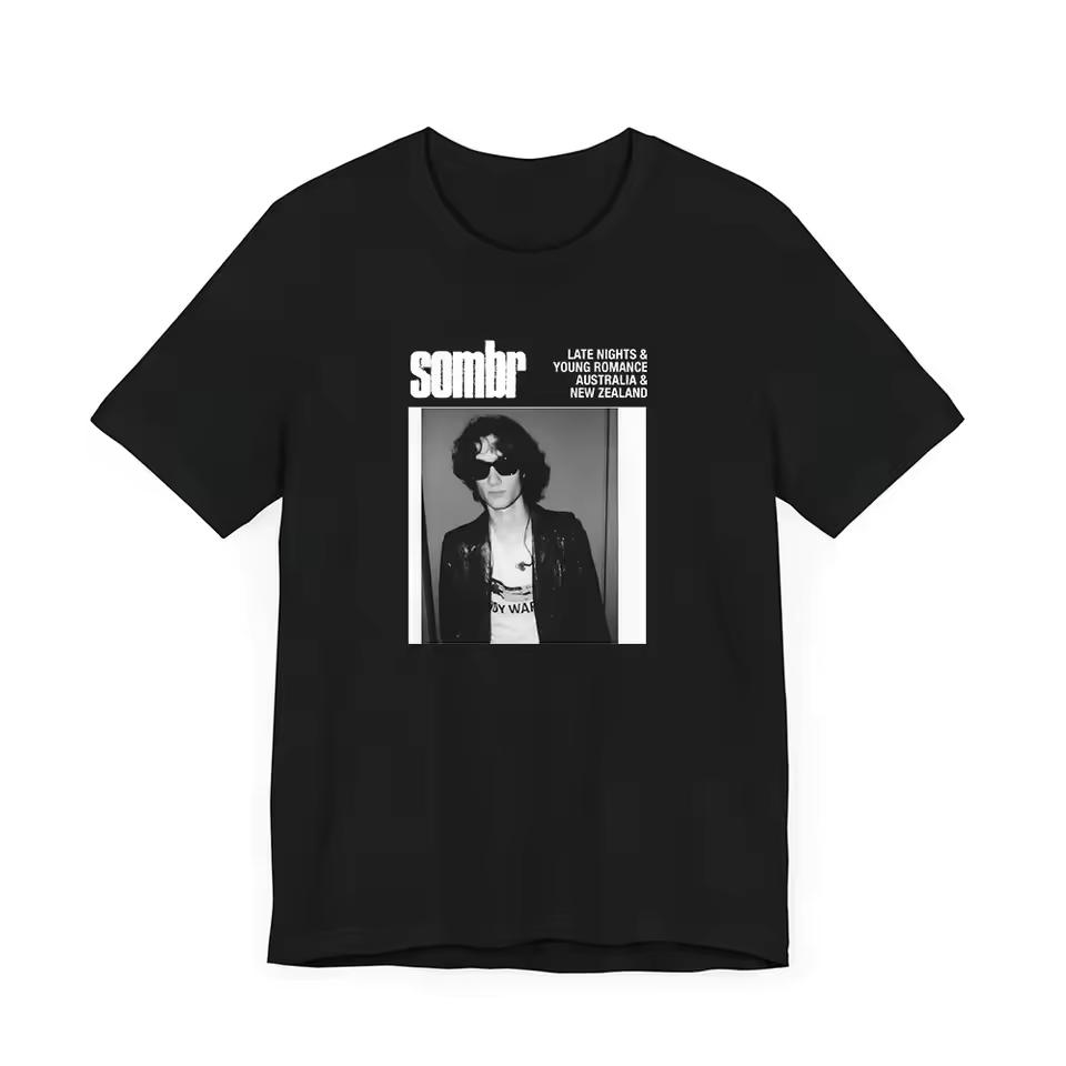 Sombr I Barely Know Her album Tour graphics 100%cotton unisex shirt 2026 Summer O-neck Men's Y2k Short Sleeve Tshirt fan gift