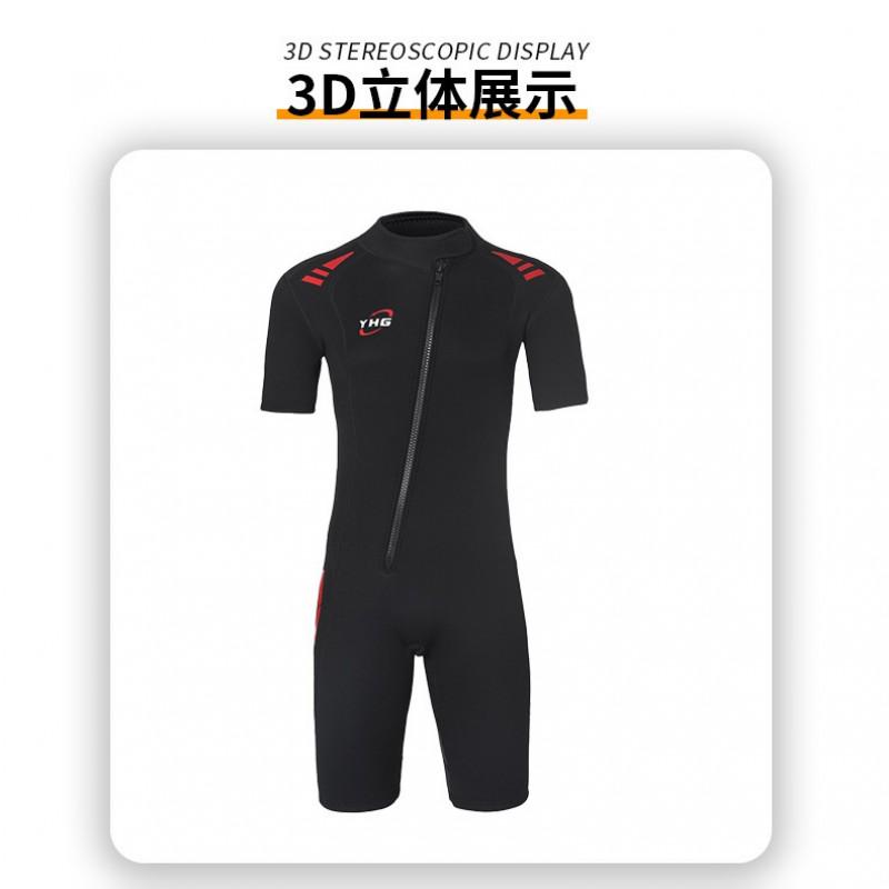 3mm Neoprene Wetsuit Men Women Full Body Short Sleeve Shorts Snorkeling Surfing Fall