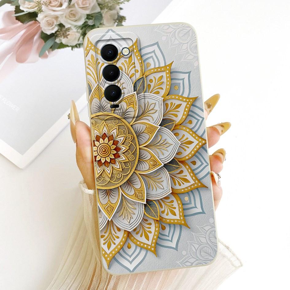 Для чехла Tecno Camon 18 18T 18P 18i Чехол для телефона Популярный Цветок Мягкий силиконовый чехол Для Tecno Camon 18 Premier CH9 CH9n Защитный