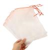Supermarket Fruit Vegetable Drawstring Mesh Bag Garden Supplies Protection Bag Storage Organizer