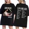 Hot Sale Singer Lana Del Rey Music Album T-Shirt Unisex Vintage Hip Hop Streetwear Oversized Tshirt Short Sleeve Casual Clothing