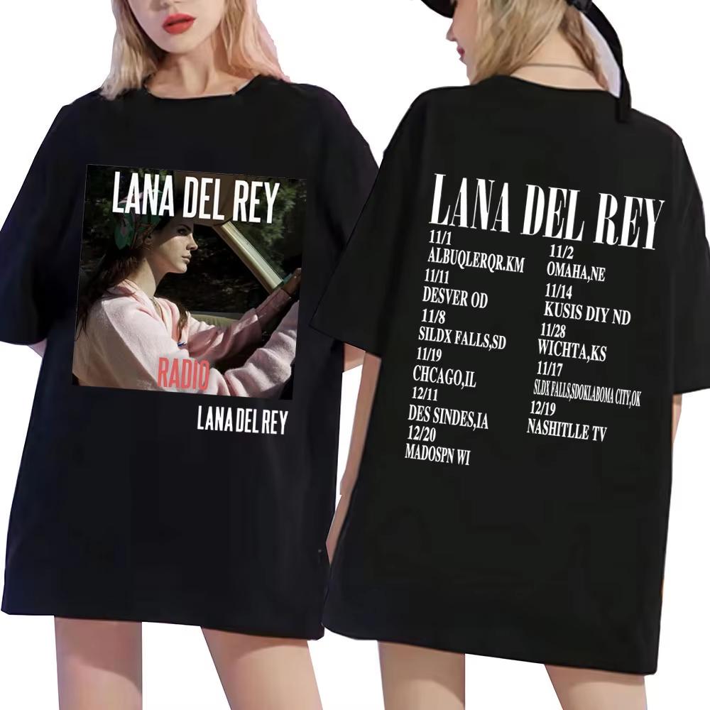 Hot Sale Singer Lana Del Rey Music Album T-Shirt Unisex Vintage Hip Hop Streetwear Oversized Tshirt Short Sleeve Casual Clothing