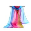 Spring New Chiffon Scarf Ladies Gradient Colour Scarf Beach Sun Shawl